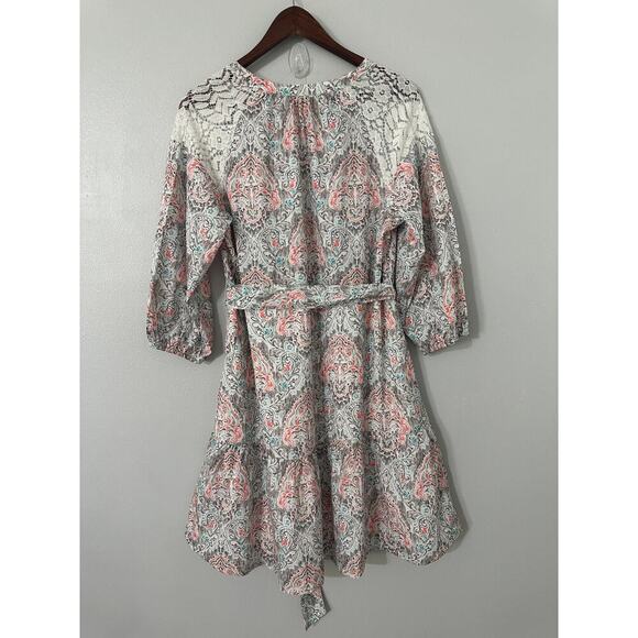 Roper Long Sleeve Floral Print V-Neck Western Dress sz Small - Picture 4 of 6